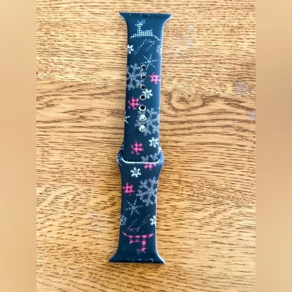 NWT Fancy Bands Deer Joy Print Silicone Band For Apple Watch Size 42/44MM S/M - Picture 2 of 11